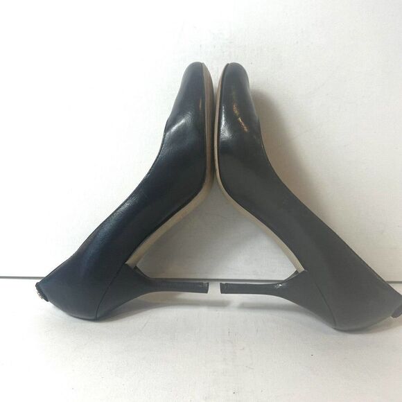 MICHAEL Michael Kors Women's Size 8 M Pumps Black Leather Slip On Stiletto Heels - Picture 5 of 12